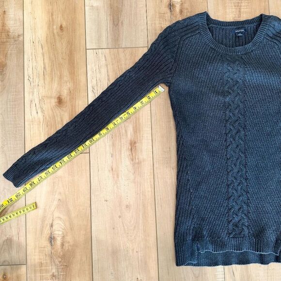 Nautica Womens Long Sleeve Sweater Crew Neck Gray  Size Small - Picture 4 of 9